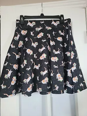 Buy Rick And Morty Skirt Space Void Cats In Space Black W Pockets  Size Large • 30.22£