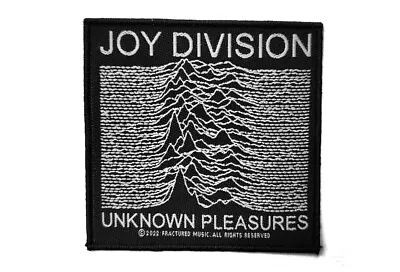 Buy Joy Division - Unknown Pleasures Officially Licensed Embroidered Woven Patch • 3£