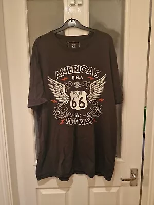 Buy Officially Licensed Route 66 Logo Men's T-Shirt  XXL  Used • 11£