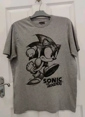 Buy Sega Sonic The Hedgehog Grey T-Shirt  Medium  • 14.99£