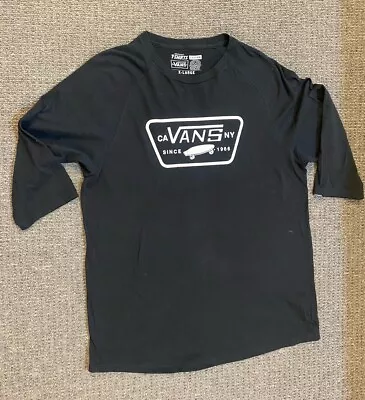 Buy Vans Off The Wall - Mens Classic Logo Original Size XL Black T Shirt • 15£