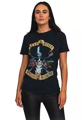 Buy Guns N Roses Appetite For Destruction Washed Dip Dye T Shirt • 17.95£