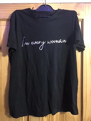 Buy Next I’m Every Woman Whitney Houston Black T Shirt Size 8 New Never Worn • 3£