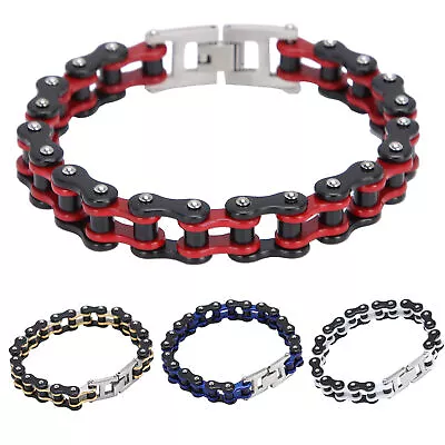 Buy Motorcycle Chain Bracelet Wristband Rock And Roll Style Bracelet Clothes Acc LSO • 11.71£