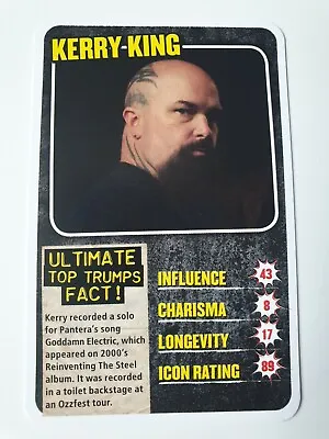 Buy Top Trumps Kerrang Rock Legends SINGLE CARD Collectible Kerry King Slayer Merch • 6.95£