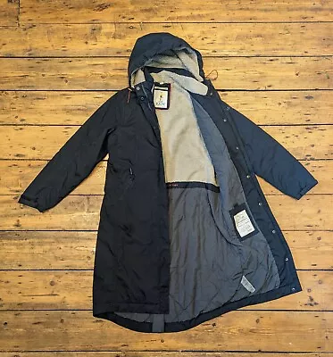 Buy Seasalt Janelle Coat UK 12 Black Hood Fleece Windproof Waterproof Jacket • 70£