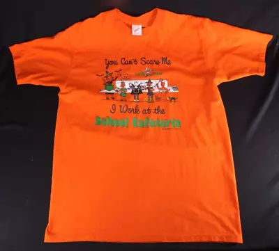 Buy Halloween T Shirt You Can't Scare Me I Work At The School Cafeteria Size Lg • 28.91£