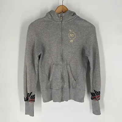 Buy Nike Womens Gray N7 Gray Tribal Full Zip Hoodie Sweatshirt Size XS • 12.34£