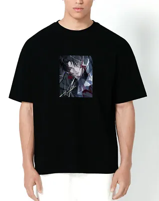 Buy Attack On Titan Levi Ackerman Mens T Shirts 100% Cotton Short Sleeve • 11.87£