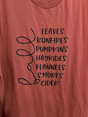 Buy Bella Canvas 2XL Fall Shirt Leaves Bonfires Pumpkins Hayrides Flannels Etc • 19£