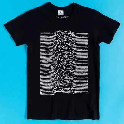 Buy Official Joy Division Unknown Pleasures Black T-Shirt With Back Print • 22.99£