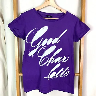 Buy Good Charlotte Shirt Womens 12 Vintage Y2K Pop Punk Emo Band Purple  • 1.85£