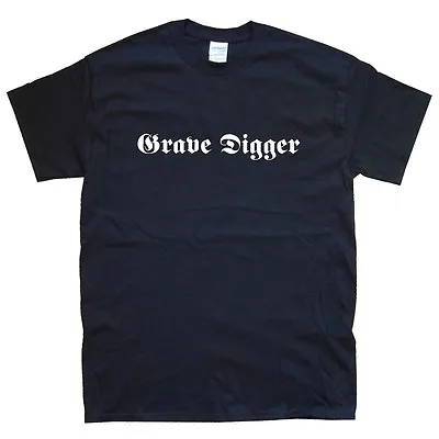 Buy GRAVE DIGGER T-SHIRT Sizes S M L XL XXL Colours Black, White    • 15.59£