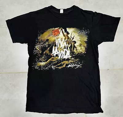 Buy Vintage Coldplay Viva La Vida 2009 Tour T Shirt Tour Dates Original Size Small S • 17.99£