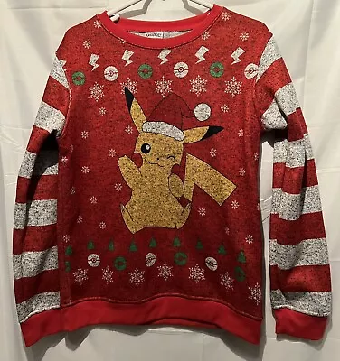 Buy Pokémon Kids XL Ugly Sweater Pullover Sweatshirt Christmas Pika  2017 Game Freak • 12.56£