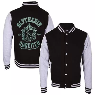 Buy Harry Potter - Slytherin Quidditch Unisex Black Varsity Jacket Small - K777z • 40.69£