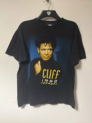 Buy Cliff Richard T-Shirt Large Black 1992 Access All Areas Tour Concert Vintage 90s • 19.99£