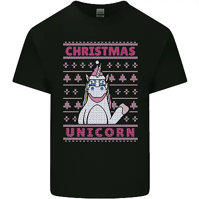 Buy Funny Christmas Unicorn Mens Cotton T-Shirt Tee Top • 11.75£