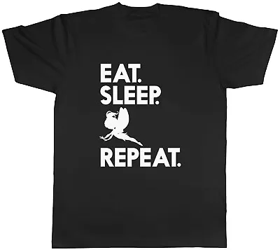Buy Eat Sleep Fairy Repeat Mens Unisex T-Shirt Tee • 8.99£