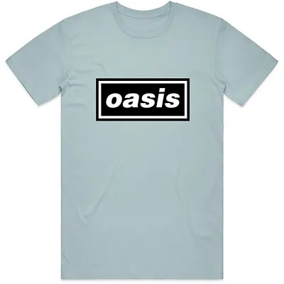 Buy Oasis T-Shirt Definitely Maybe Noel Liam Gallagher Official Band Logo New Blue • 15.95£