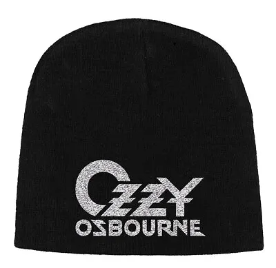 Buy Ozzy Osbourne 'Distressed Logo' (Black) Beanie Hat - NEW & OFFICIAL! • 16.29£