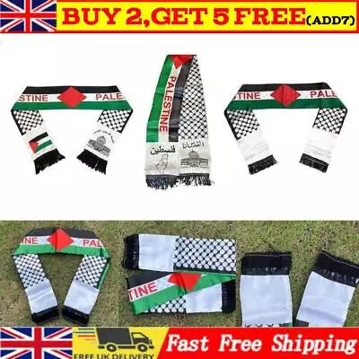 Buy ❤Palestine Scarf 14*130cm Palestine Flag Scarf Palestinian UK Stock HOT❤ • 1.99£