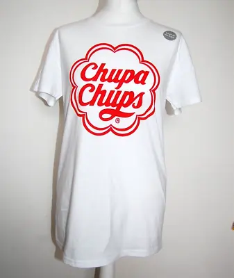Buy T Shirt White Chupa Chups Size S Cotton • 22£
