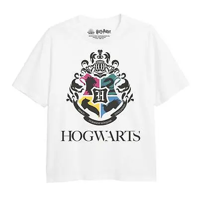 Buy Harry Potter Girls T-shirt Hogwarts Houses Top Tee 7-13 Years Official • 9.99£