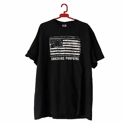 Buy Smashing Pumpkins 2009 European Tour T-Shirt Size XL Black US Flag Print Fruit • 34.99£