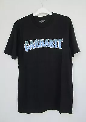 Buy Carhartt Slow Script Print   Mens Short Sleeve  T Shirt  Size M - XL  Black • 17.59£