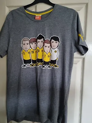 Buy Borussia Dortmund T Shirt M PUMA Grey Comic • 9£