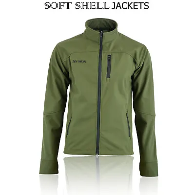Buy Soft Shell Fleece Lined Waterproof Windproof Outdoor Work Jacket Golf Men's • 22.99£