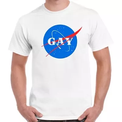 Buy Nasa Gay Logo Lgbt Pride London Soho Cool Retro T Shirt 2894 • 6.35£