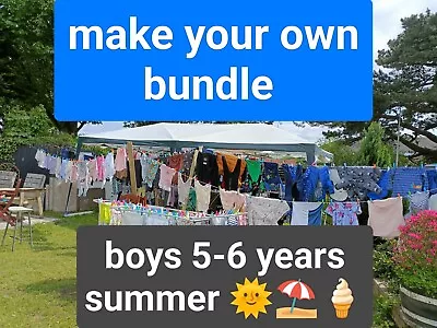 Buy 5-6 Years Boys Summer Top T-shirt Shorts Jacket Swim Shorts Make A Bundle • 1.49£