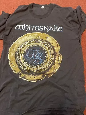 Buy Ultra Rare Original 1987 Whitesnake ; Snake , Rattle And Roll Tour 1987 Large  • 70£