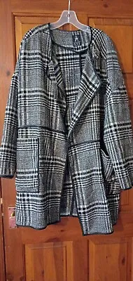 Buy Atmosphere Wooly Checked Wrap Coat Size 18 • 1.99£