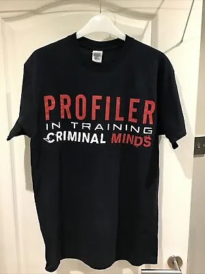 Buy Official CRIMINAL MINDS Promo T Shirt From The US TV Program By A.B.C. Size M • 14.99£