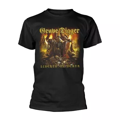 Buy Grave Digger - Liberty Or Death T-Shirt - Official Band Merch • 17.22£