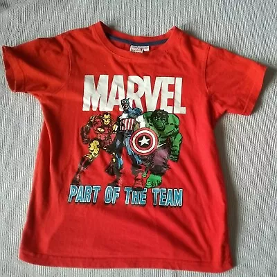 Buy Boys Marvel T-shirt 7-8 Years Marvel Captain America Iron Man Hulk  • 6.49£