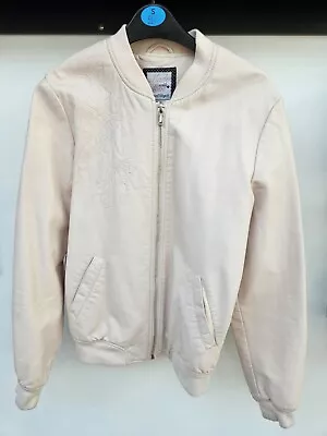 Buy Girls Pale Pink Leather Jacket Size 13-14Y • 1£