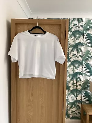 Buy Me & Em Oversized Crop White T Shirt Size 12 Worn Once CURRENT SEASON • 3£