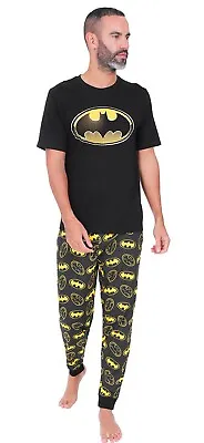 Buy Men's Batman Character Cotton Long Pyjamas Sizes S To 2XL Mens Pjs • 18.99£