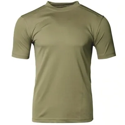 Buy British Army T-shirt Combat Military Coolmax Top Olive Green Moisture Wicking • 10.99£
