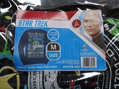 Buy Star Trek Next Generation  'christmas' Jumper . 'make It Snow ' Medium Ltd. Ed. • 19.99£