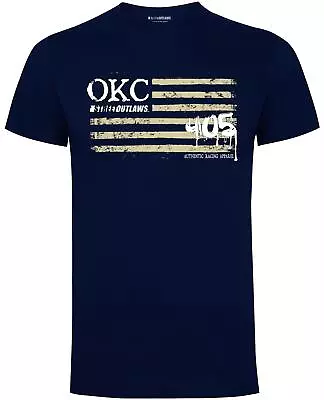 Buy Street Outlaws OKC Flag Mens Gents Navy T Shirts • 4.99£