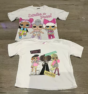 Buy Girl’s LOL Surprise T-Shirt Short Sleeved White Grey Cotton Top Age 10 / 11 / 12 • 9.99£