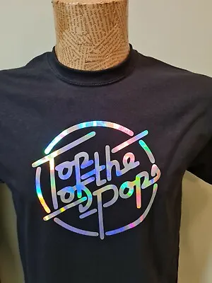 Buy Top Of The Pops T-Shirt Mens Unisex Retro 1970s Holographic Logo  • 13.99£