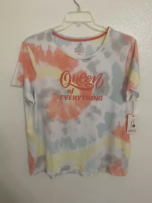 Buy Secret Treasures Pajama T-shirt In Multicolor “Queen Of Everything” Size M New • 11.36£
