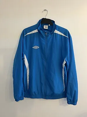 Buy Umbro Men’s Light Blue Lightweight Full Zip Jacket Football Men’s Size Large VGC • 12.95£