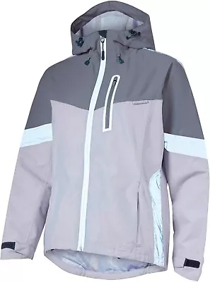 Buy Madison Prima Ladies Womans Waterproof Cycling Jacket, Cloud Grey / Dark Shadow. • 24.99£